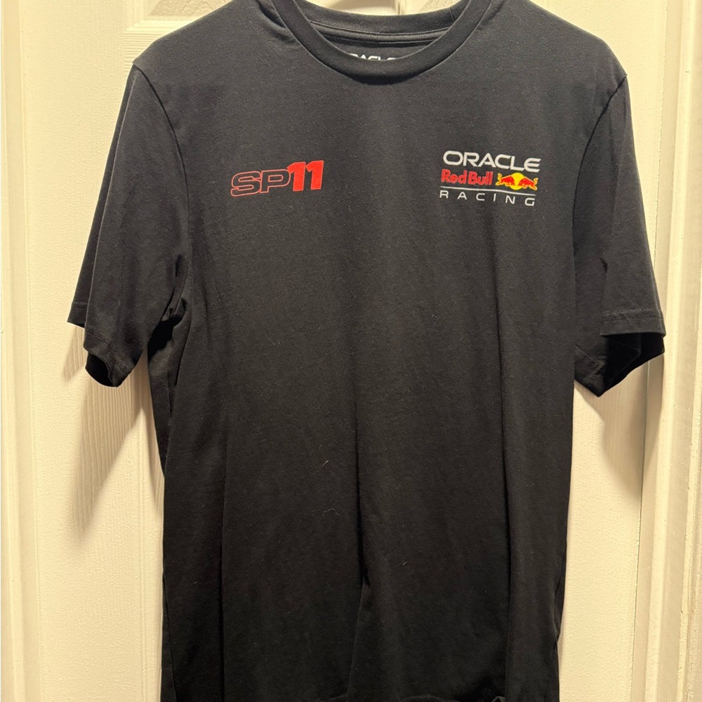 Red Bull racing Sergio Checo Perez Men's Black T-Shirt